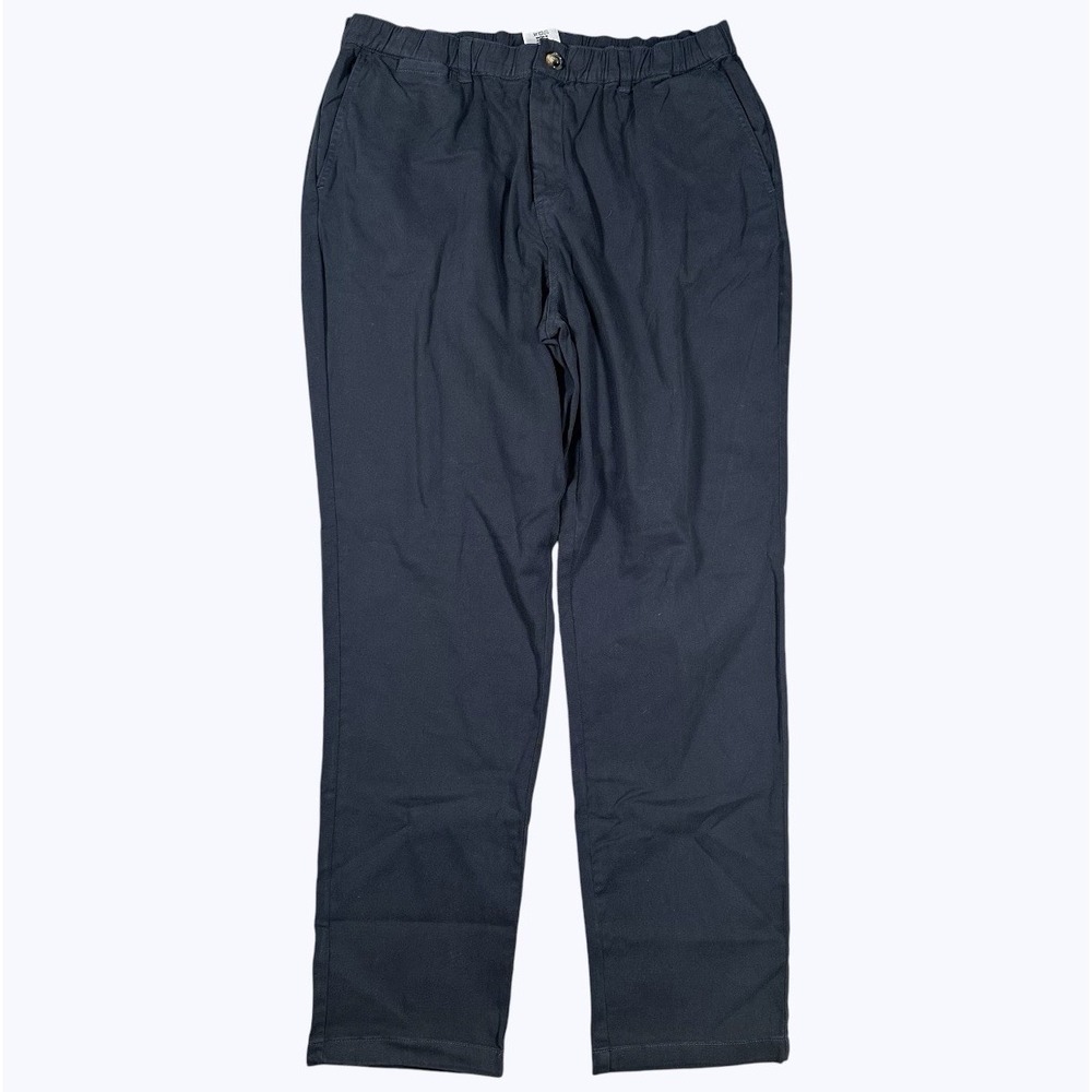 COVE USA Pants Mens 38x31 Blue Elastic Waist Stretch Canvas Cotton Chino EUC